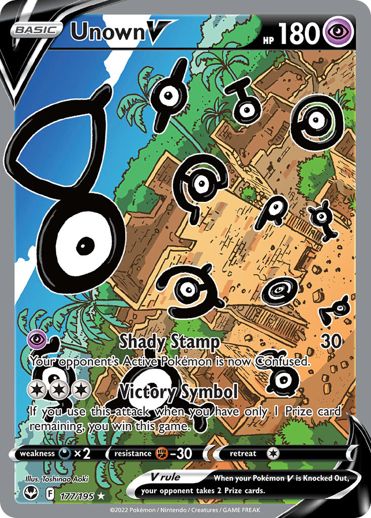 Pokemon TCG Unown V 177/195 - Silver Tempest