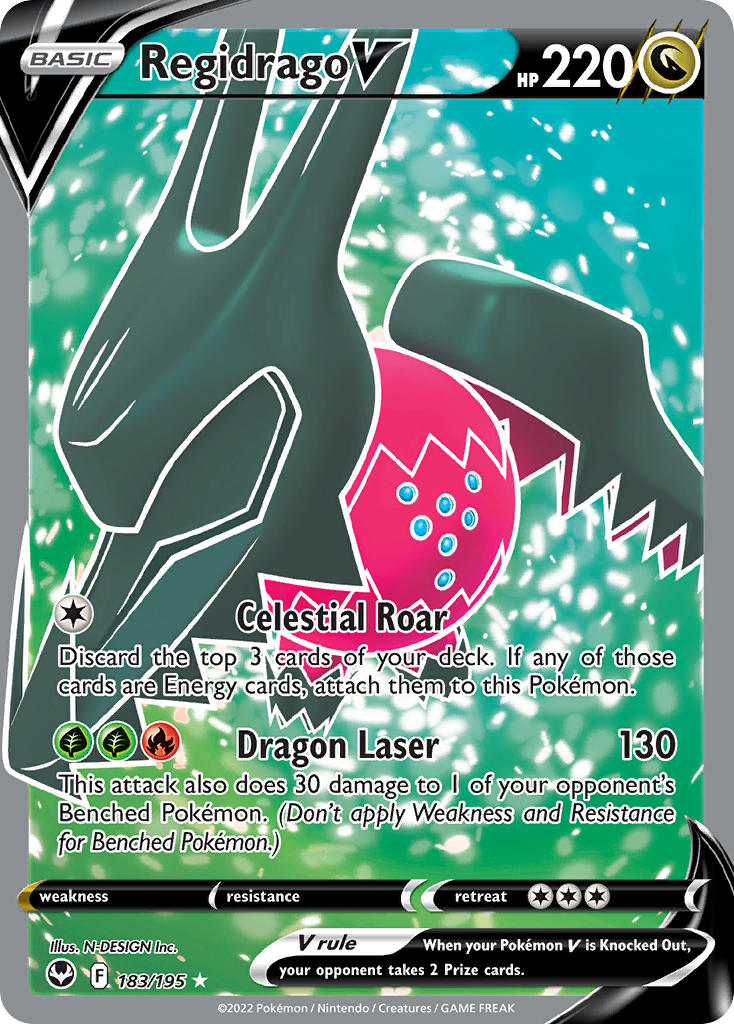 Pokemon TCG Regidrago V 183/195 - Silver Tempest