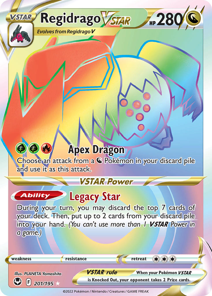 Pokemon TCG Regidrago VSTAR 201/195 - Silver Tempest