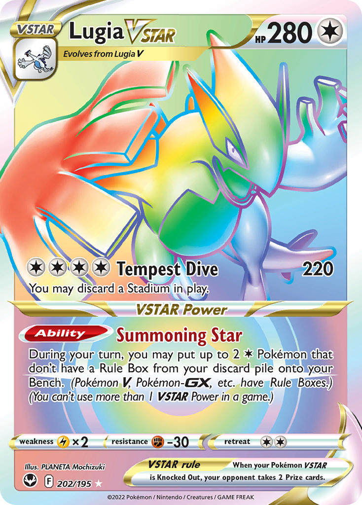 Pokemon TCG Lugia VSTAR 202/195 - Silver Tempest