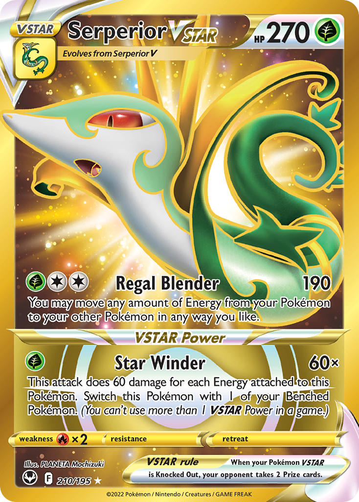 Pokemon TCG Serperior VSTAR 210/195 - Silver Tempest