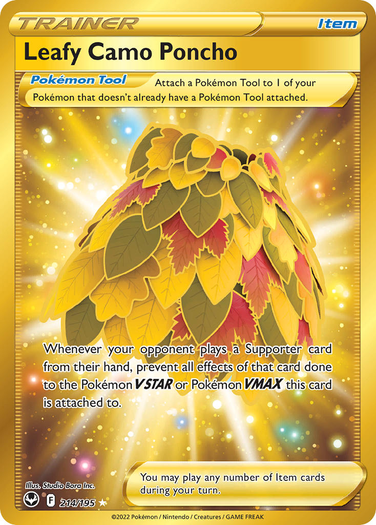 Pokemon TCG Leafy Camo Poncho 214/195 - Silver Tempest