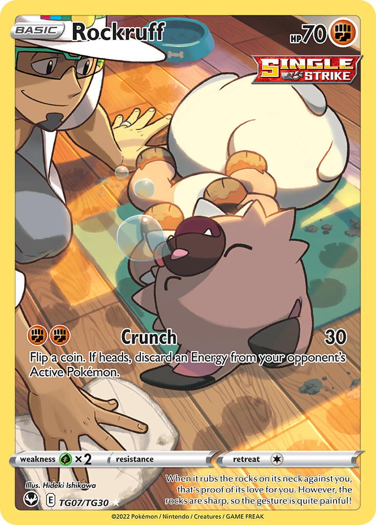 Pokemon TCG Rockruff TG07/TG30 - Silver Tempest