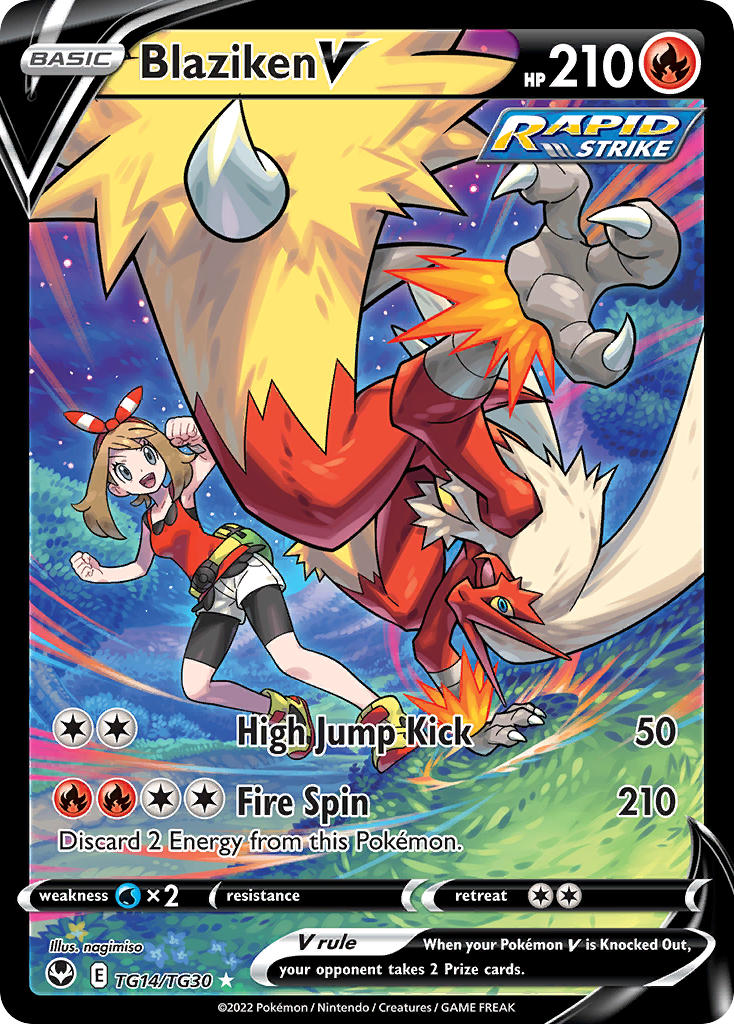 Pokemon TCG Blaziken V TG14/TG30 - Silver Tempest