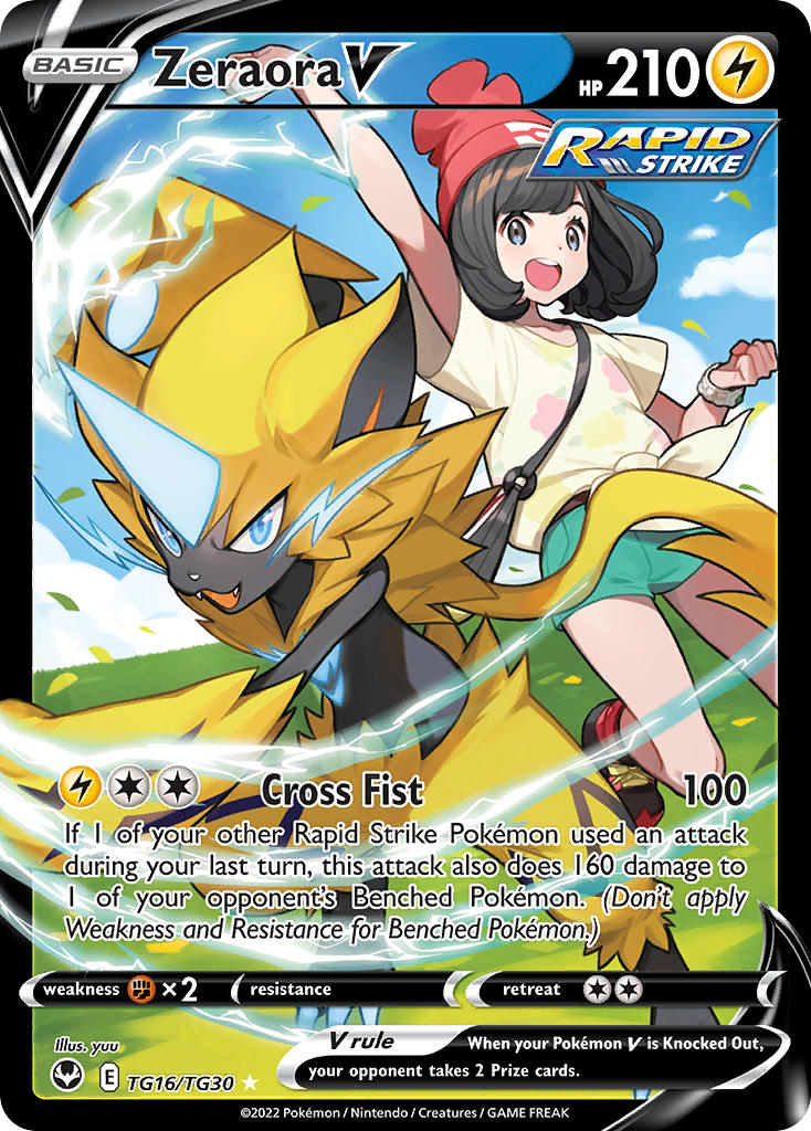 Pokemon TCG Zeraora V TG16/TG30 - Silver Tempest