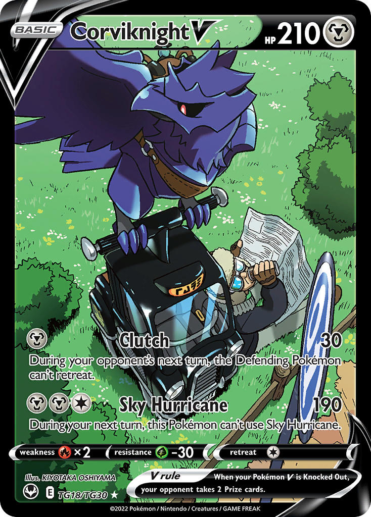 Pokemon TCG Corviknight V TG18/TG30 - Silver Tempest