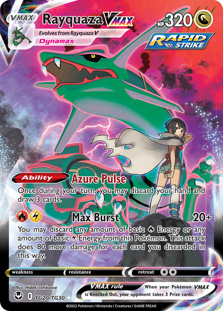 Pokemon TCG Rayquaza VMAX TG20/TG30 - Silver Tempest