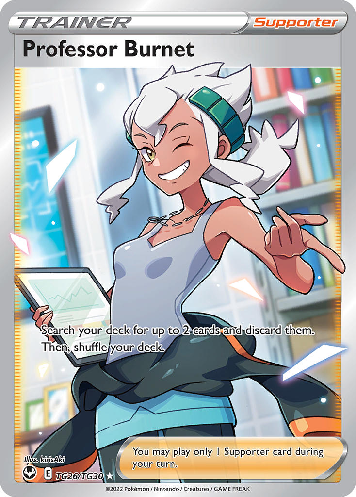 Pokemon TCG Professor Burnet TG26/TG30 - Silver Tempest
