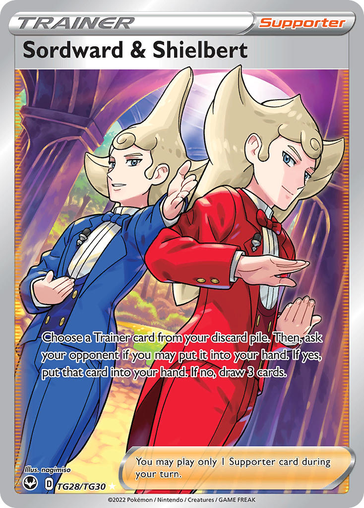 Pokemon TCG Sordward & Shielbert TG28/TG30 - Silver Tempest