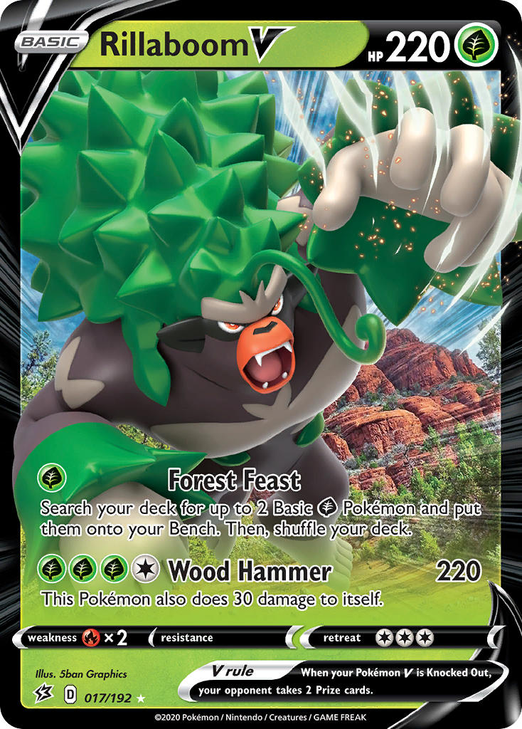Pokemon TCG Rillaboom V 017/192 - Rebel Clash