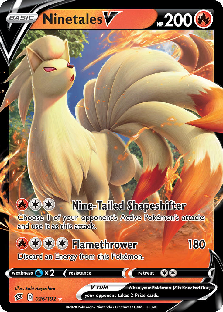 Pokemon TCG Ninetales V 026/192 - Rebel Clash