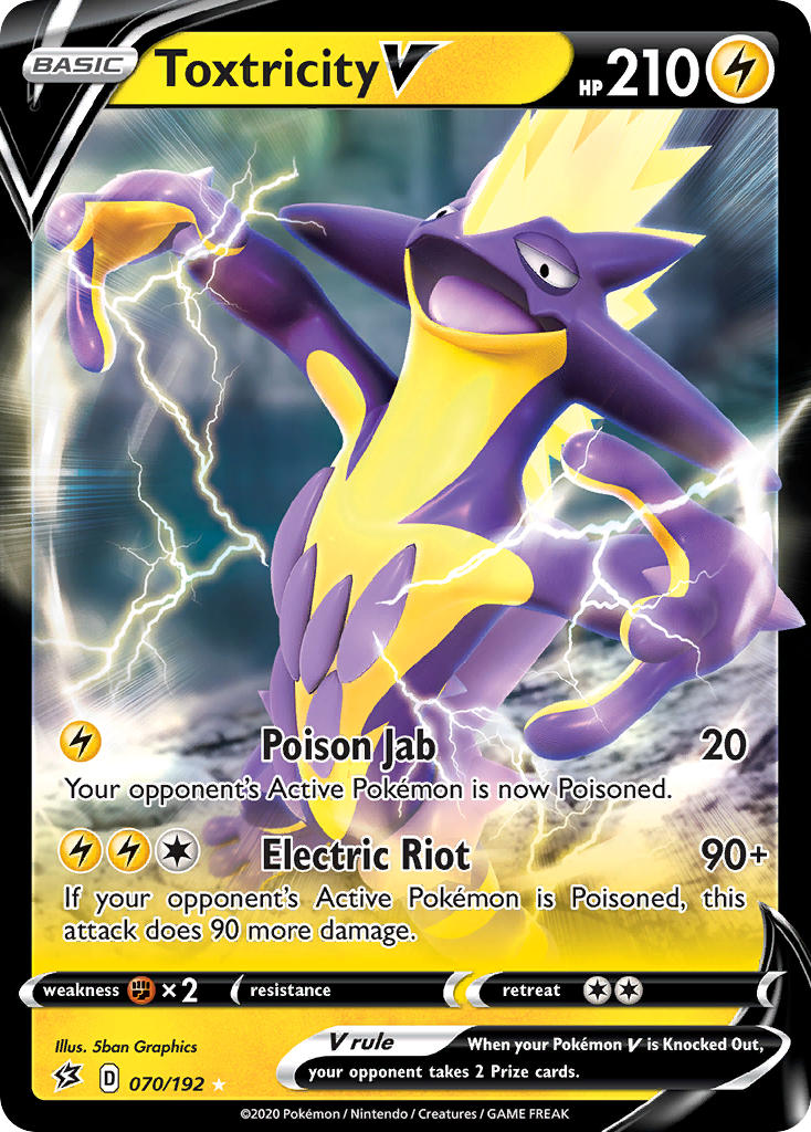 Pokemon TCG Toxtricity V 070/192 - Rebel Clash