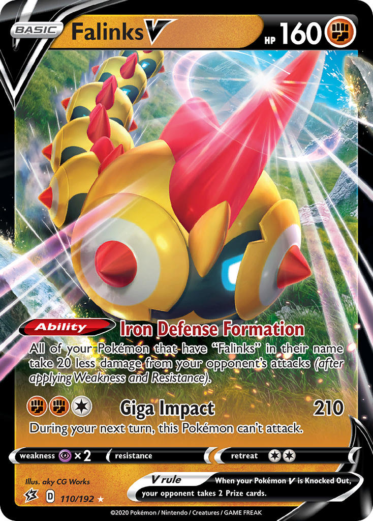 Pokemon TCG Falinks V 110/192 - Rebel Clash