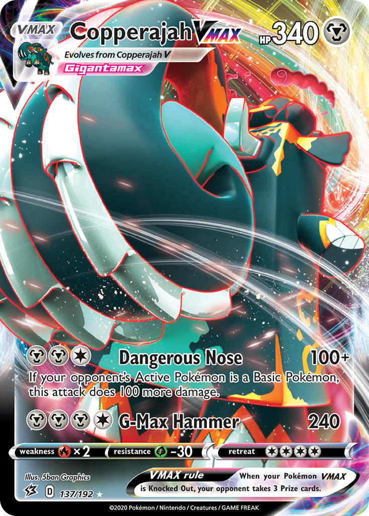 Pokemon TCG Copperajah VMAX 137/192 - Rebel Clash