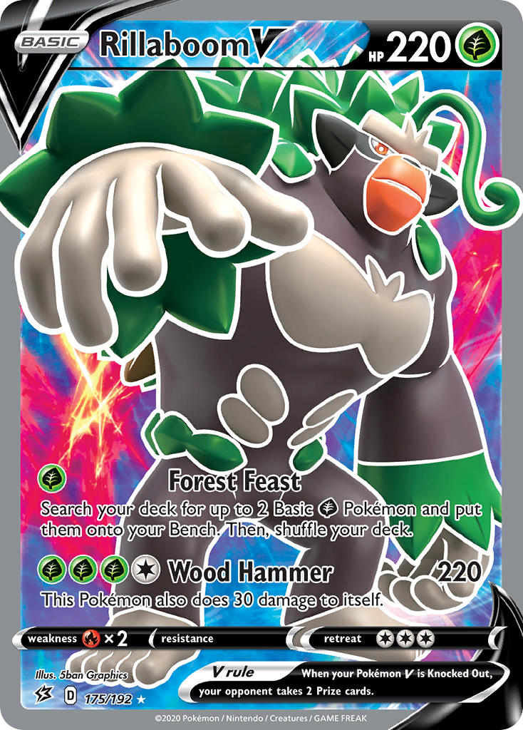 Pokemon TCG Rillaboom V 175/192 - Rebel Clash