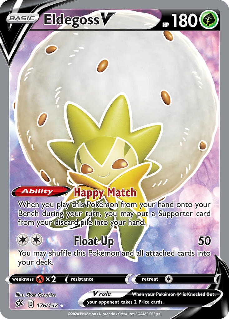 Pokemon TCG Eldegoss V 176/192 - Rebel Clash