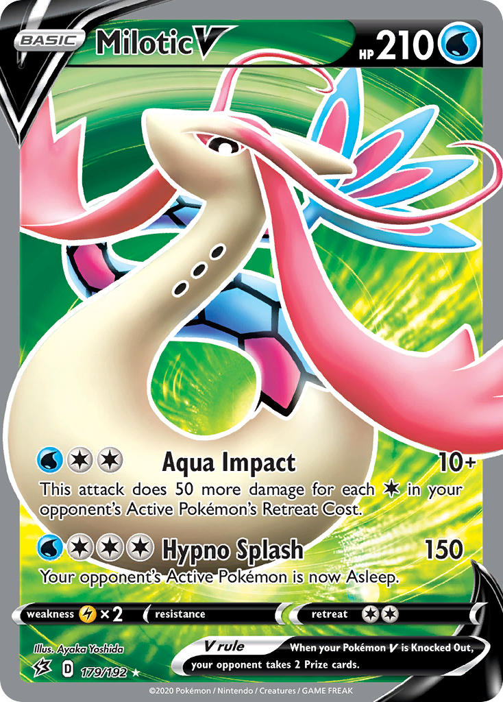 Pokemon TCG Milotic V 179/192 - Rebel Clash