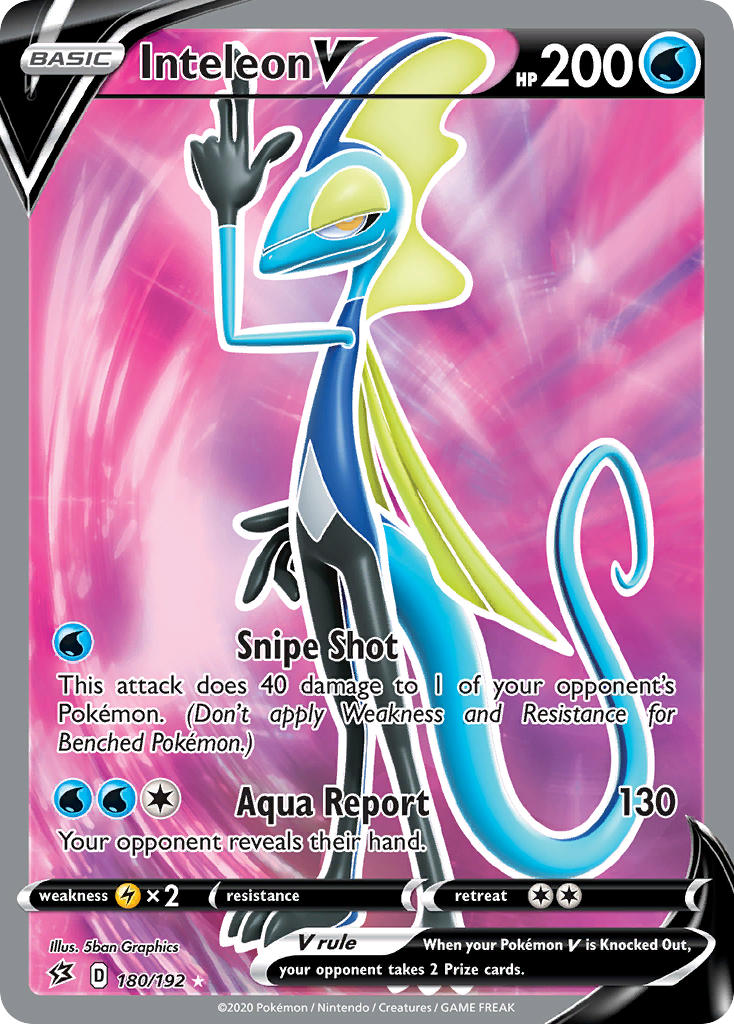 Pokemon TCG Inteleon V 180/192 - Rebel Clash