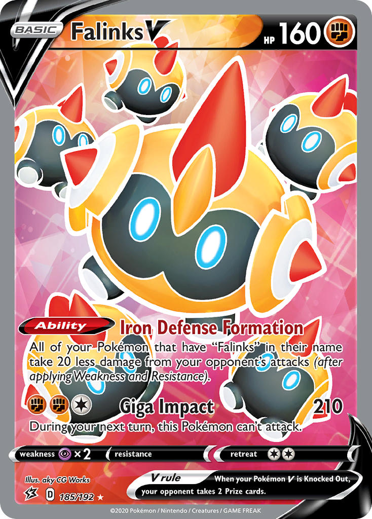 Pokemon TCG Falinks V 185/192 - Rebel Clash
