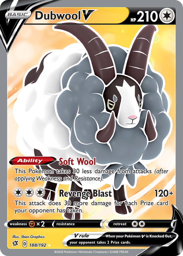 Pokemon TCG Dubwool V 188/192 - Rebel Clash