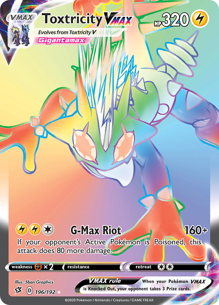 Pokemon TCG Toxtricity VMAX 196/192 - Rebel Clash