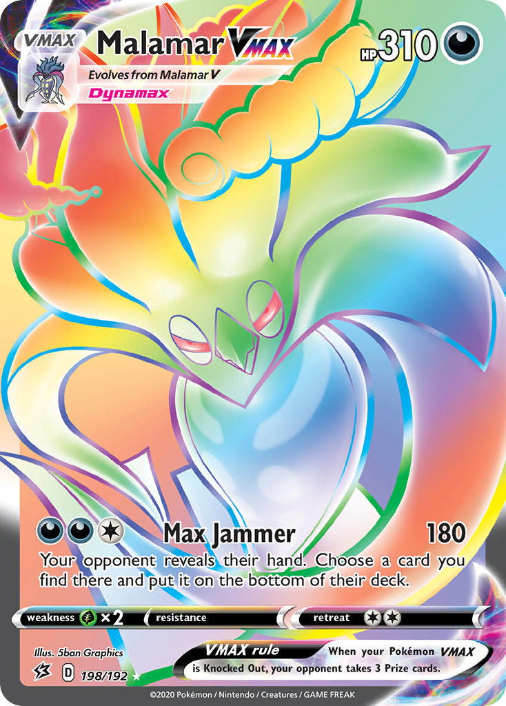 Pokemon TCG Malamar VMAX 198/192 - Rebel Clash