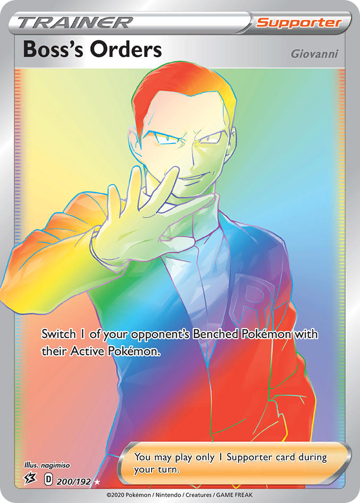 Pokemon TCG Boss’s Orders 200/192 - Rebel Clash