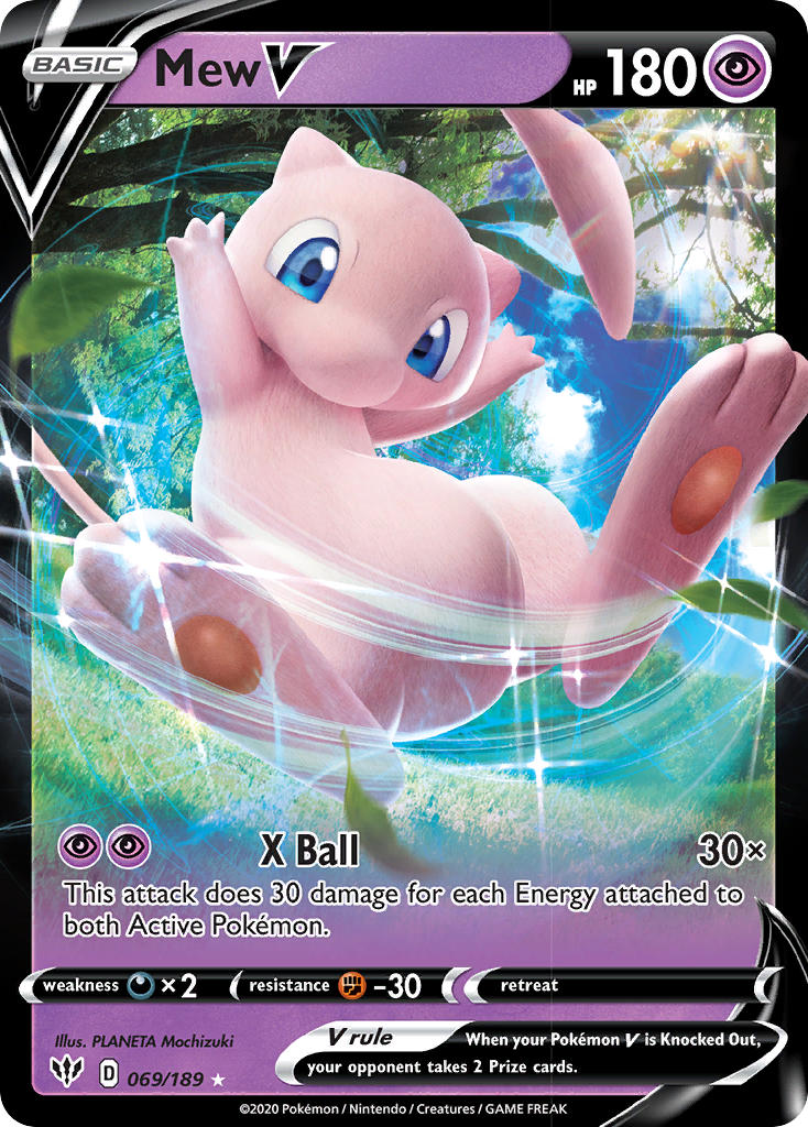 Pokemon TCG Mew V 069/189 - Darkness Ablaze