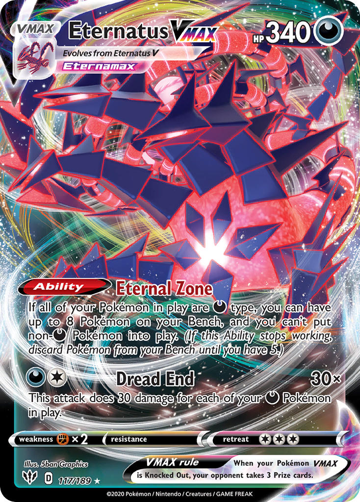 Pokemon TCG Eternatus VMAX 117/189 - Darkness Ablaze