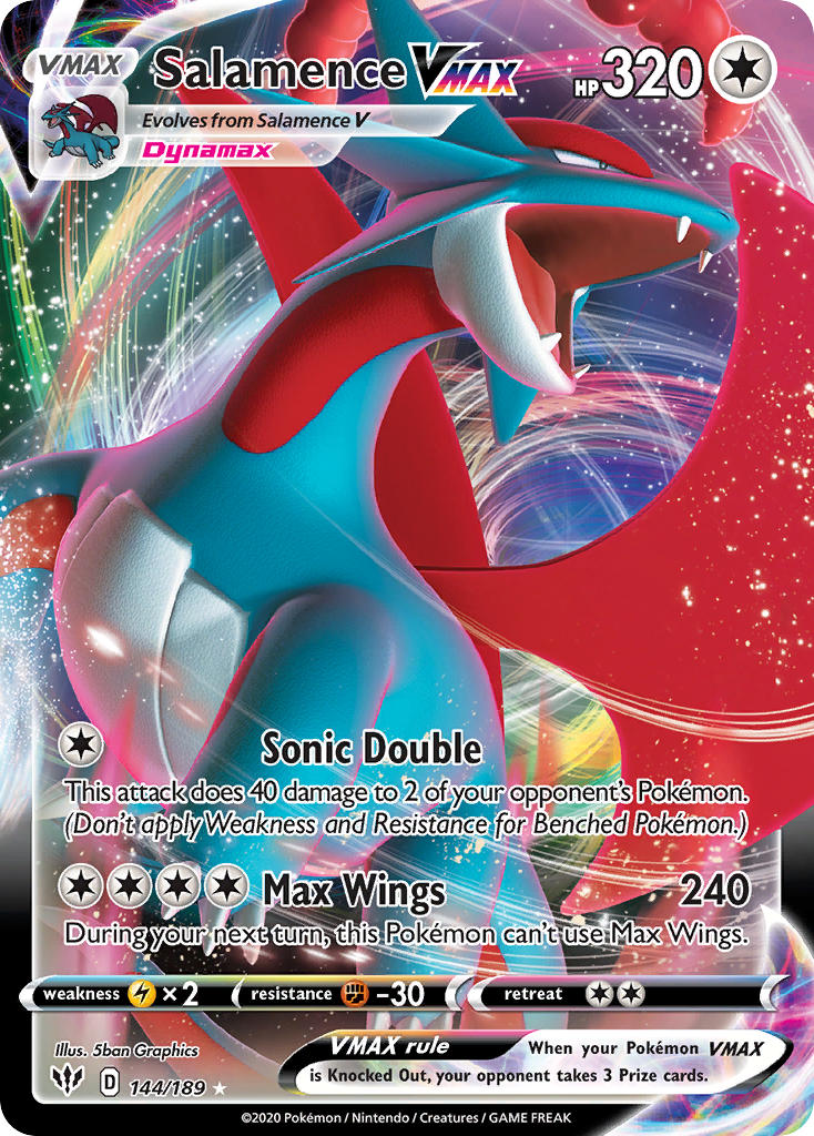 Pokemon TCG Salamence VMAX 144/189 - Darkness Ablaze