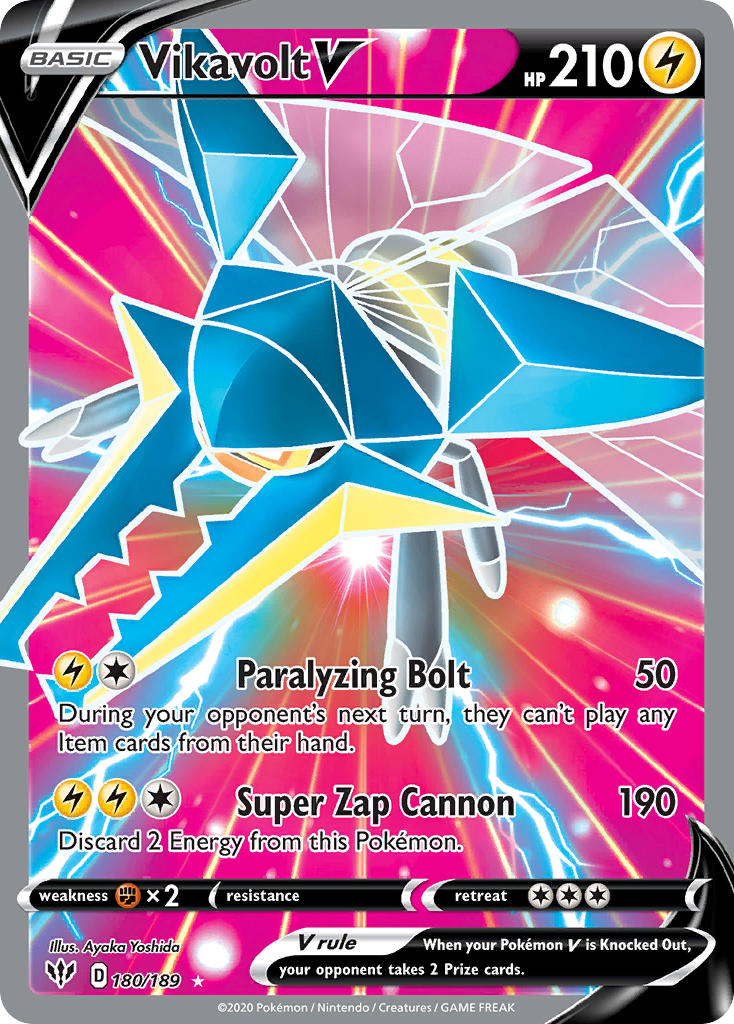 Pokemon TCG Vikavolt V 180/189 - Darkness Ablaze