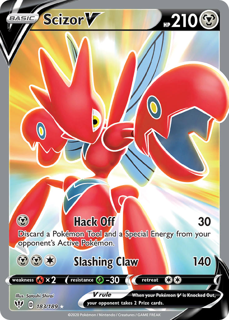 Pokemon TCG Scizor V 183/189 - Darkness Ablaze