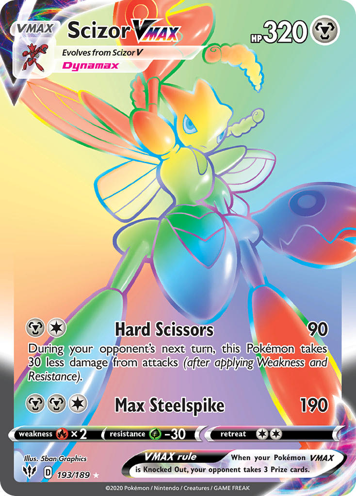 Pokemon TCG Scizor VMAX 193/189 - Darkness Ablaze