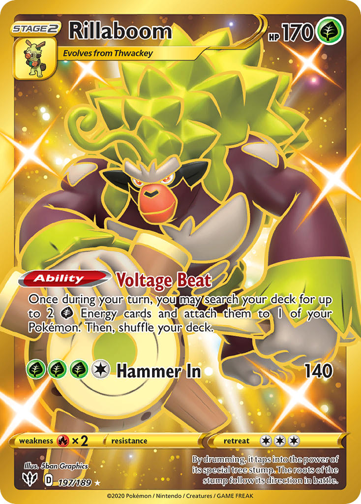 Pokemon TCG Rillaboom 197/189 - Darkness Ablaze