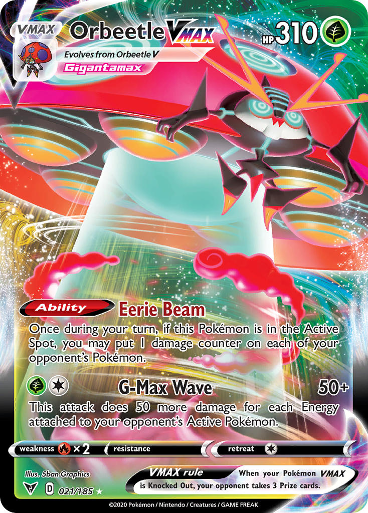 Pokemon TCG Orbeetle VMAX 021/185 - Vivid Voltage