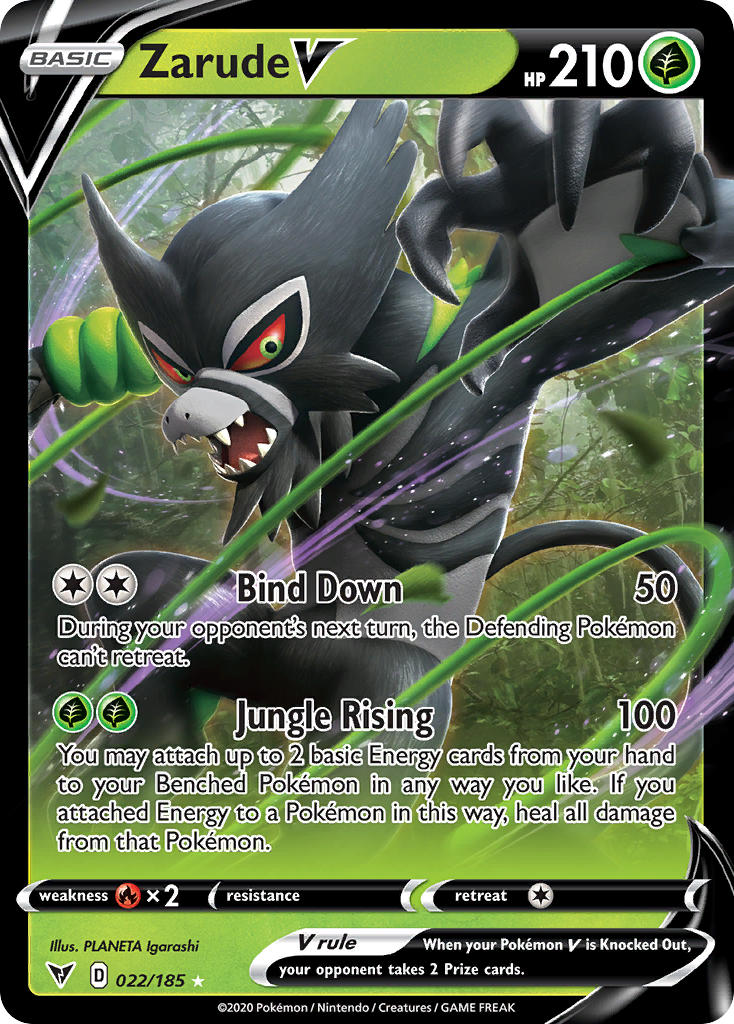Pokemon TCG Zarude V 022/185 - Vivid Voltage
