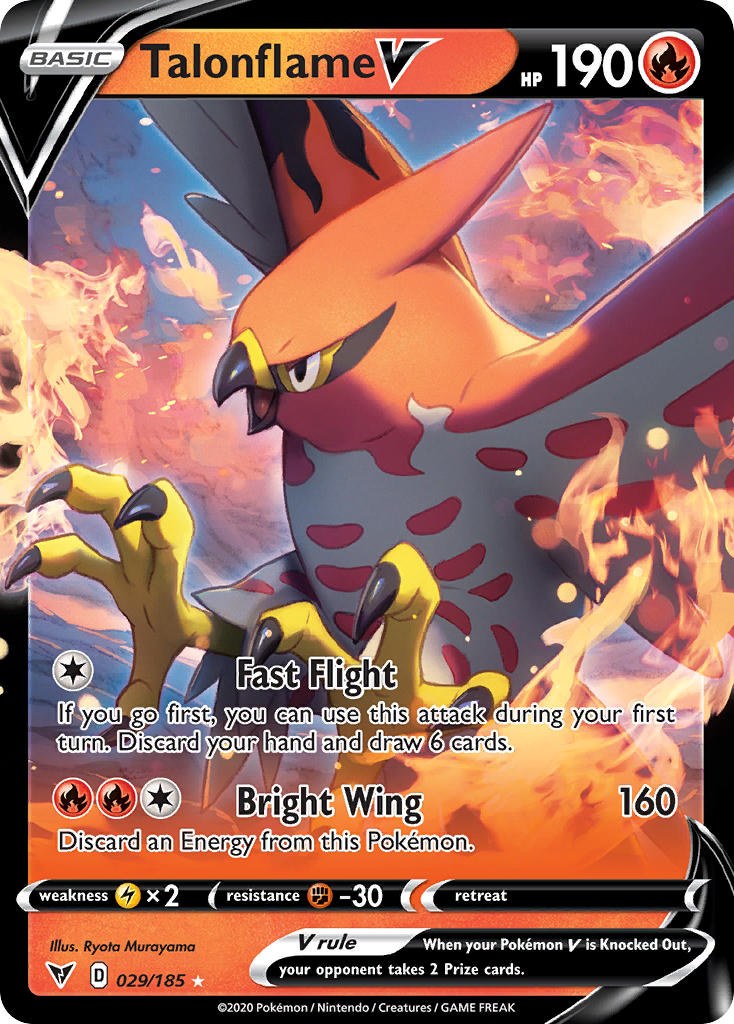 Pokemon TCG Talonflame V 029/185 - Vivid Voltage