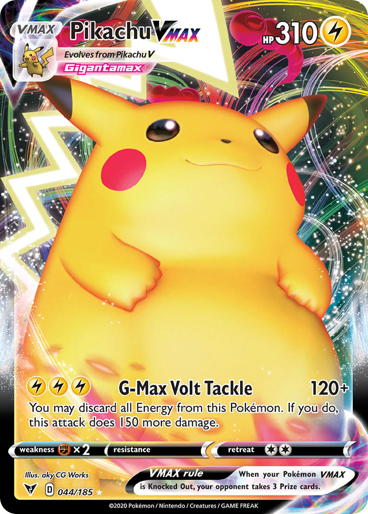 Pokemon TCG Pikachu VMAX 044/185 - Vivid Voltage