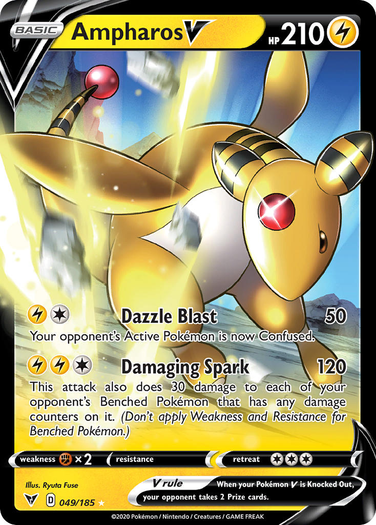 Pokemon TCG Ampharos V 049/185 - Vivid Voltage