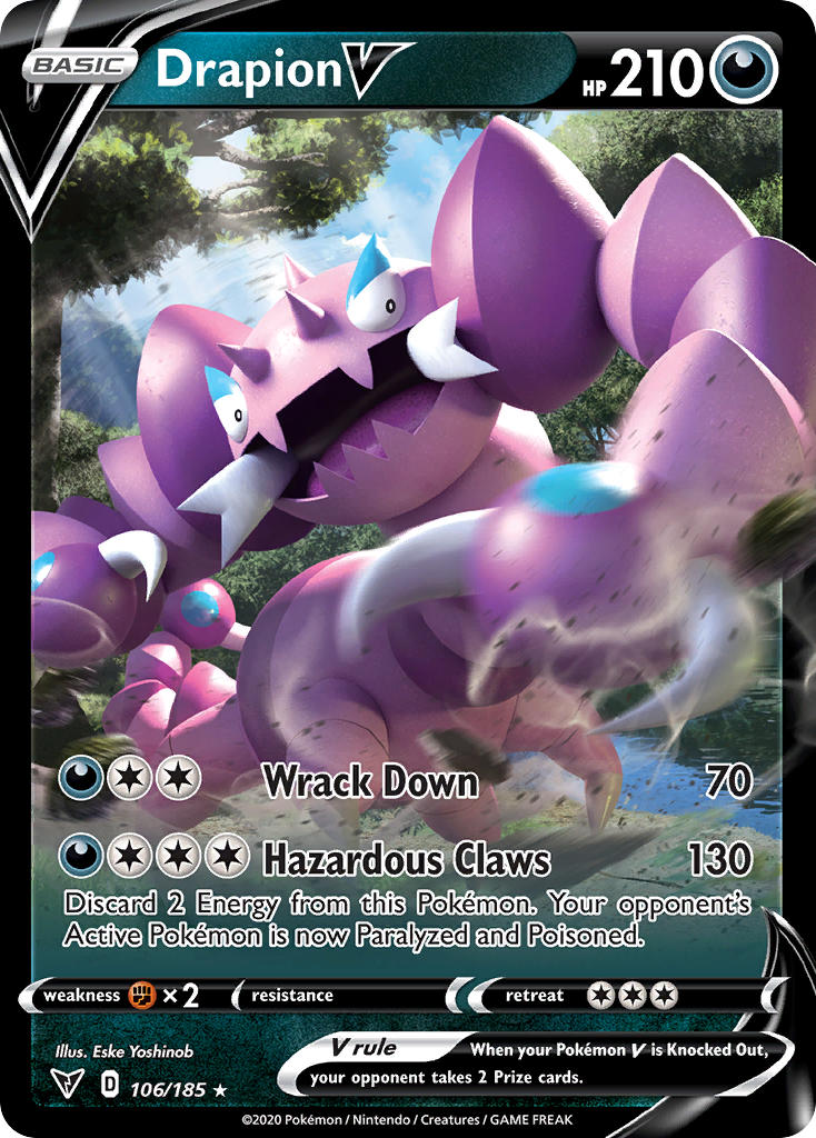 Pokemon TCG Drapion V 106/185 - Vivid Voltage