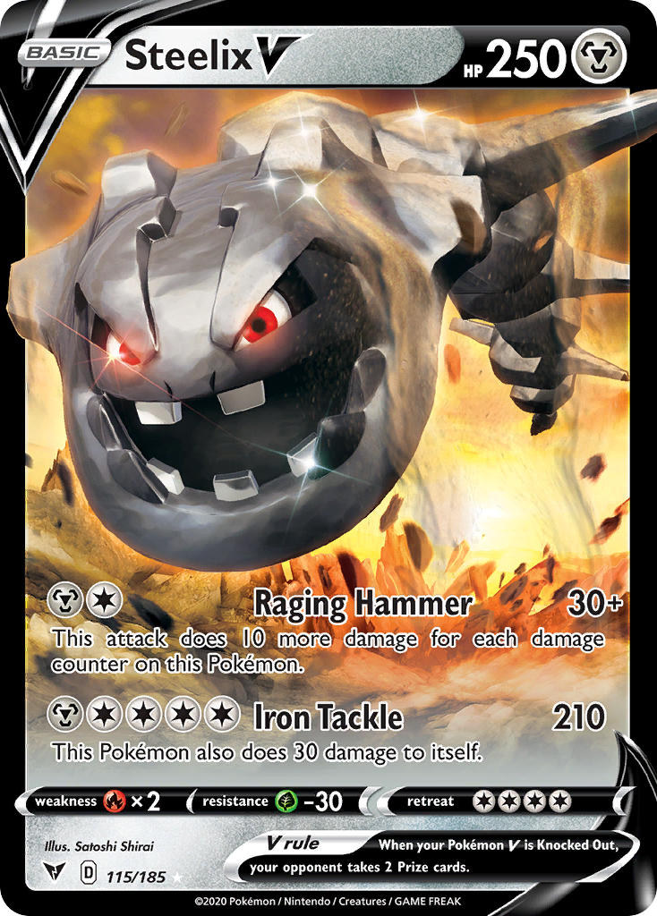 Pokemon TCG Steelix V 115/185 - Vivid Voltage