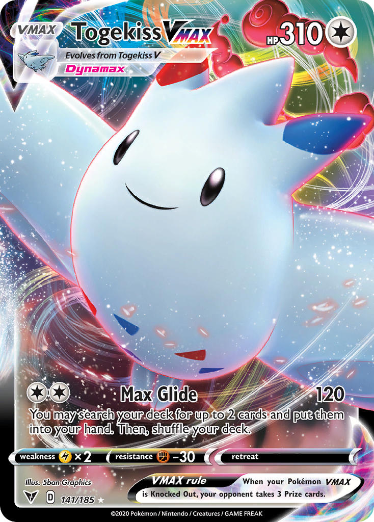 Pokemon TCG Togekiss VMAX 141/185 - Vivid Voltage