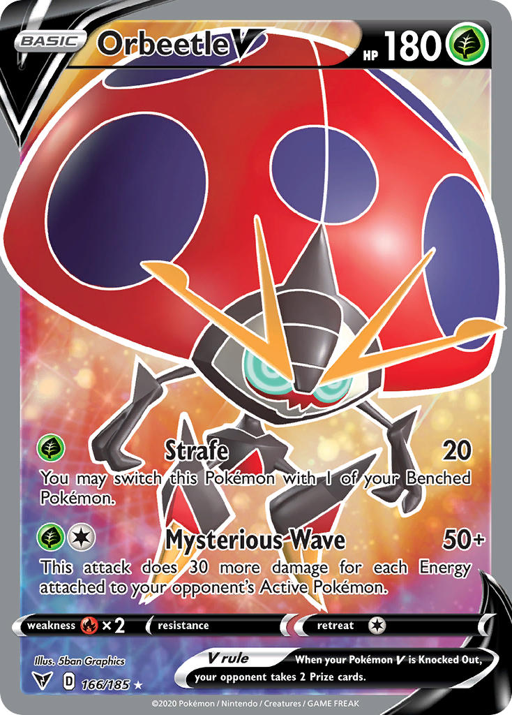 Pokemon TCG Orbeetle V 166/185 - Vivid Voltage