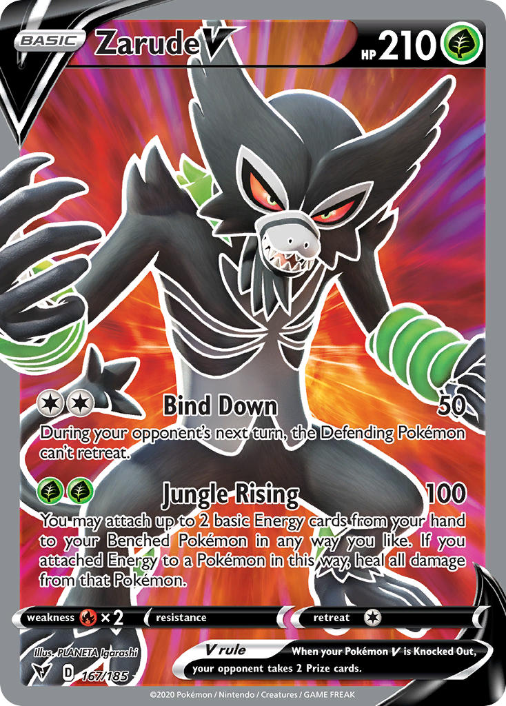 Pokemon TCG Zarude V 167/185 - Vivid Voltage