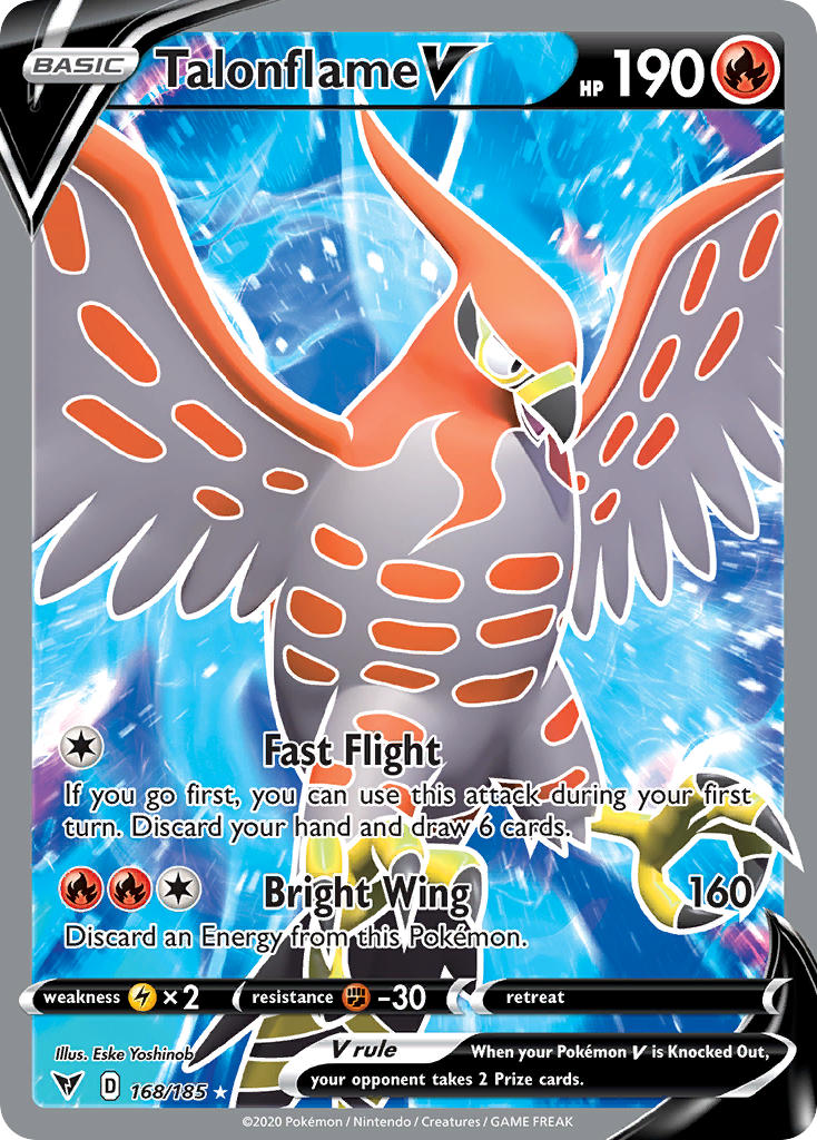 Pokemon TCG Talonflame V 168/185 - Vivid Voltage