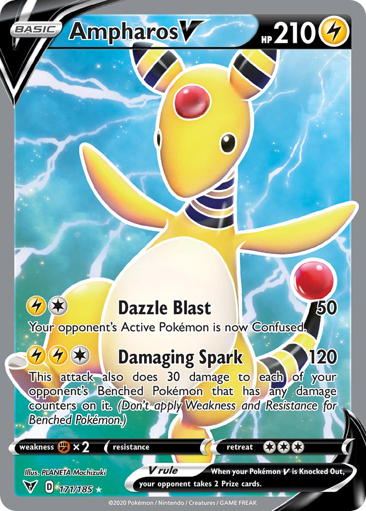 Pokemon TCG Ampharos V 171/185 - Vivid Voltage