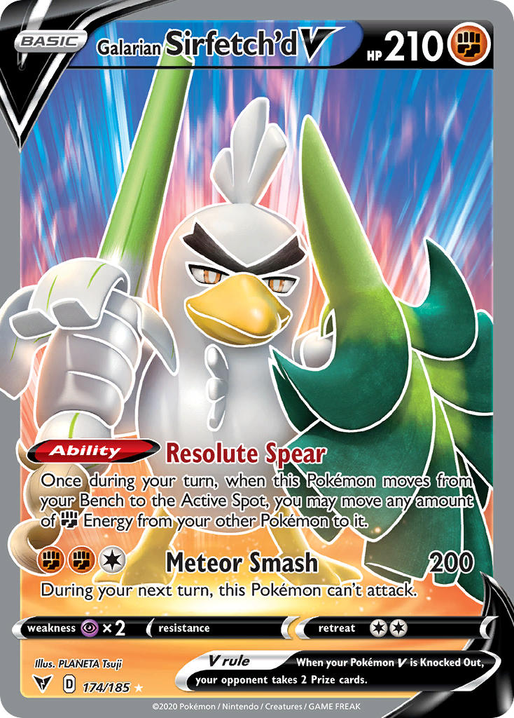 Pokemon TCG Galarian Sirfetch’d V 174/185 - Vivid Voltage