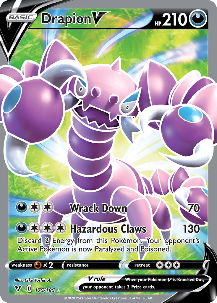 Pokemon TCG Drapion V 175/185 - Vivid Voltage