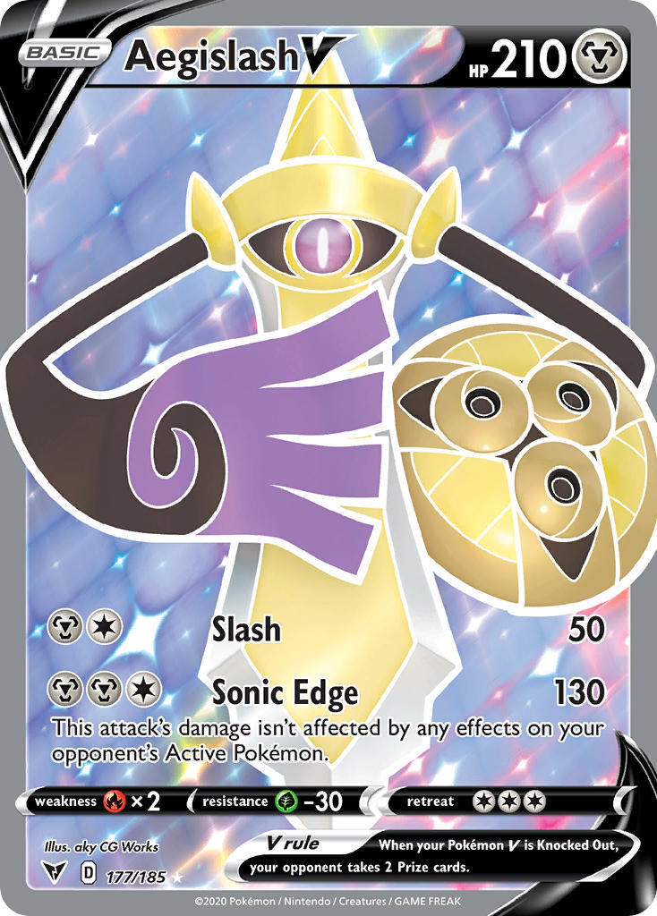 Pokemon TCG Aegislash V 177/185 - Vivid Voltage