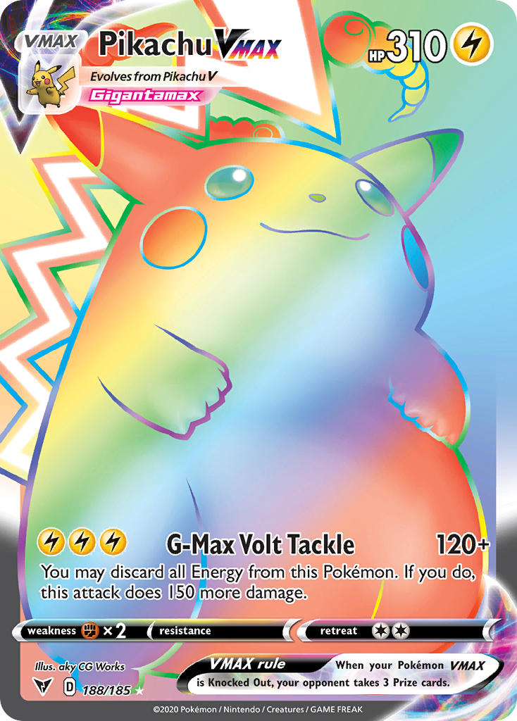Pokemon TCG Pikachu VMAX 188/185 - Vivid Voltage